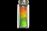 Ammolite Pendant with Sterling Silver - Chain Included #143571-1